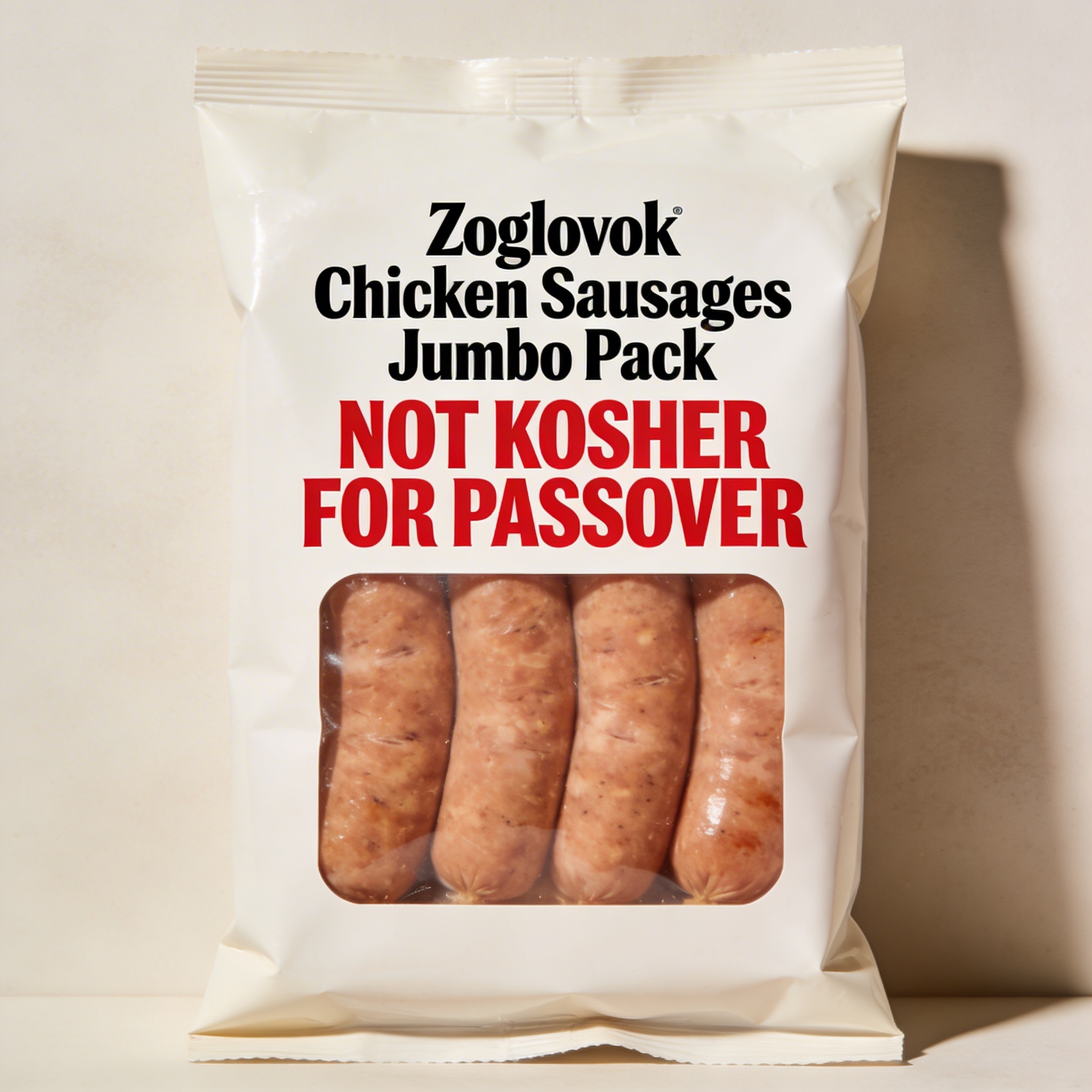 זוגלובק נקניקיות עוף באריזת ג׳מבו