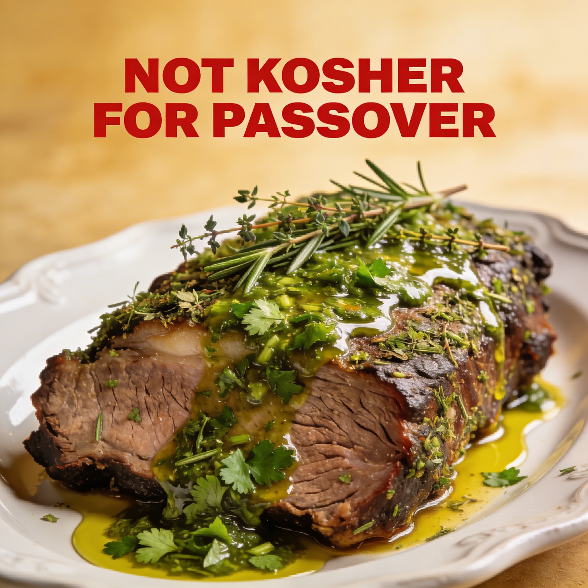 Herb-Crusted Brisket with Chimichurri